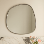 Manor Rustic Irregular Wall Mirrors GC-JDC002 Silver Foil 27x27" TEHOME
