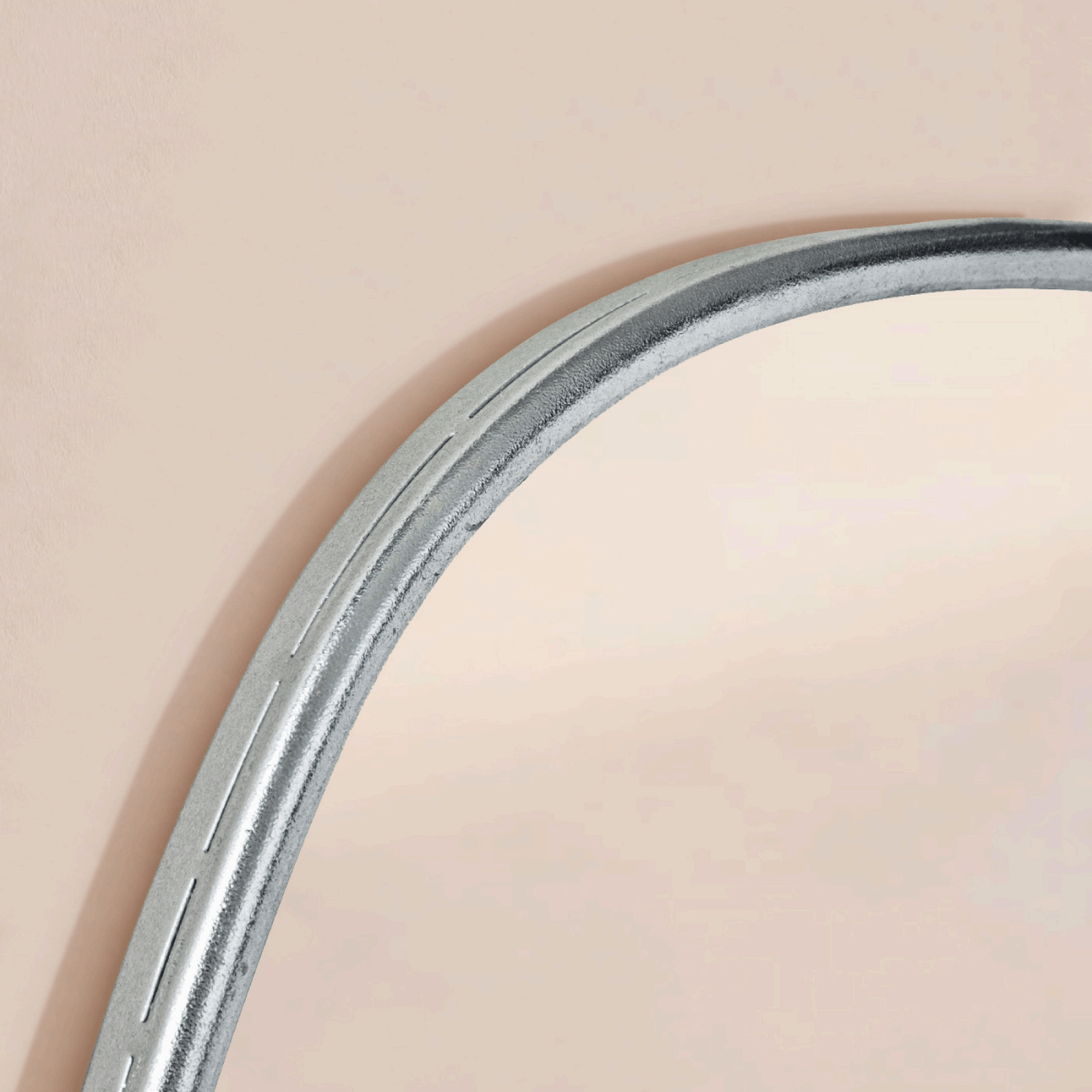 Manor Rustic Irregular Wall Mirrors GC-JDC002 Silver Foil 27x27" TEHOME