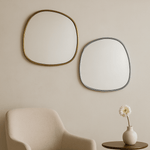 Manor Rustic Irregular Wall Mirrors GC-JDC002 Silver Foil 27x27" TEHOME