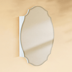 Marlawe Minimalism Irregular Frameless Surface Mount Bathroom Medicine Cabinet with Mirrors GC-XB0001 19x24" TEHOME