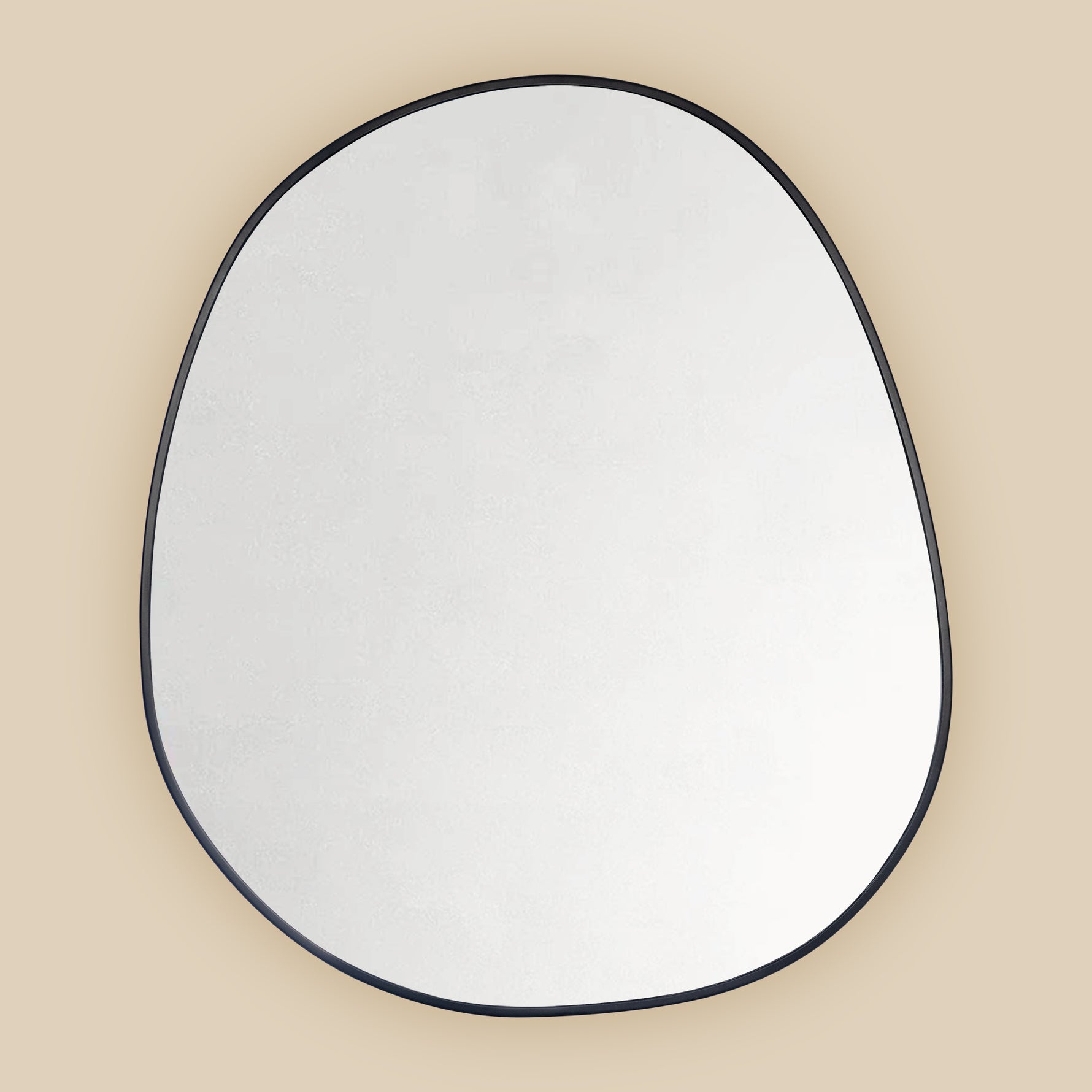 Casa Modern Irregular Surface Mount Bathroom Medicine Cabinet with Mirrors, 24x28" in Black GC-XB0025 Black TEHOME