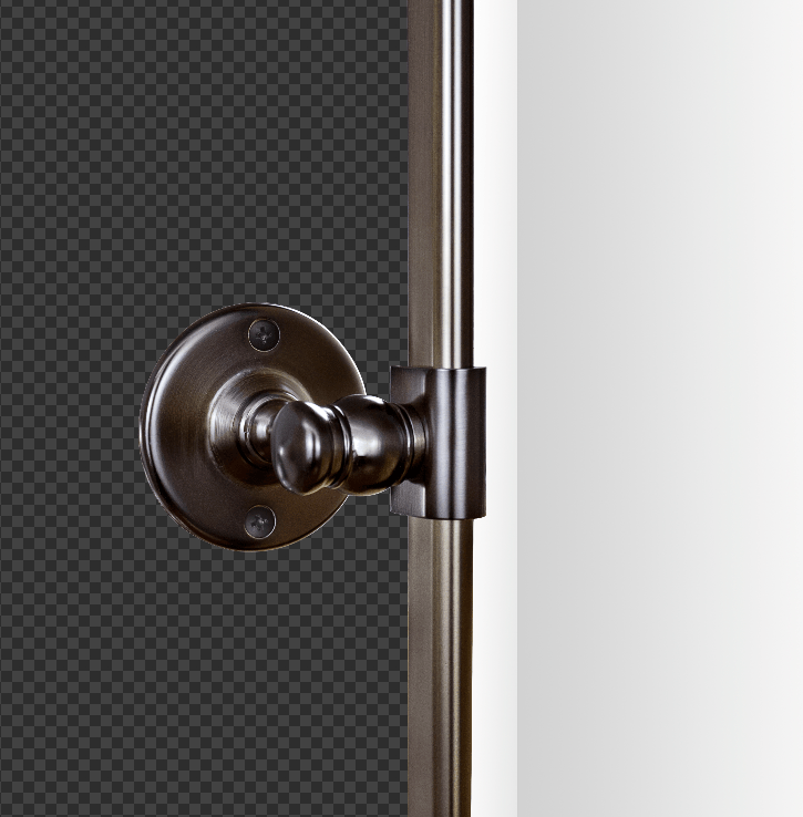 Pivot Brackets ZINCBRACKET-OILRUBBEDBRONZEX2-TYPEC Oil Rubbed Bronze TEHOME