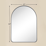 Ophira Modern Arch Bathroom Mirrors GC-0Y020 Brushed Gold 21x30" TEHOME