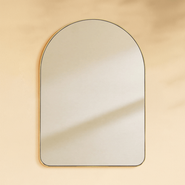 Ophira Modern Arch Bathroom Mirrors GC-0Y022 Brushed Gold 21x30" TEHOME