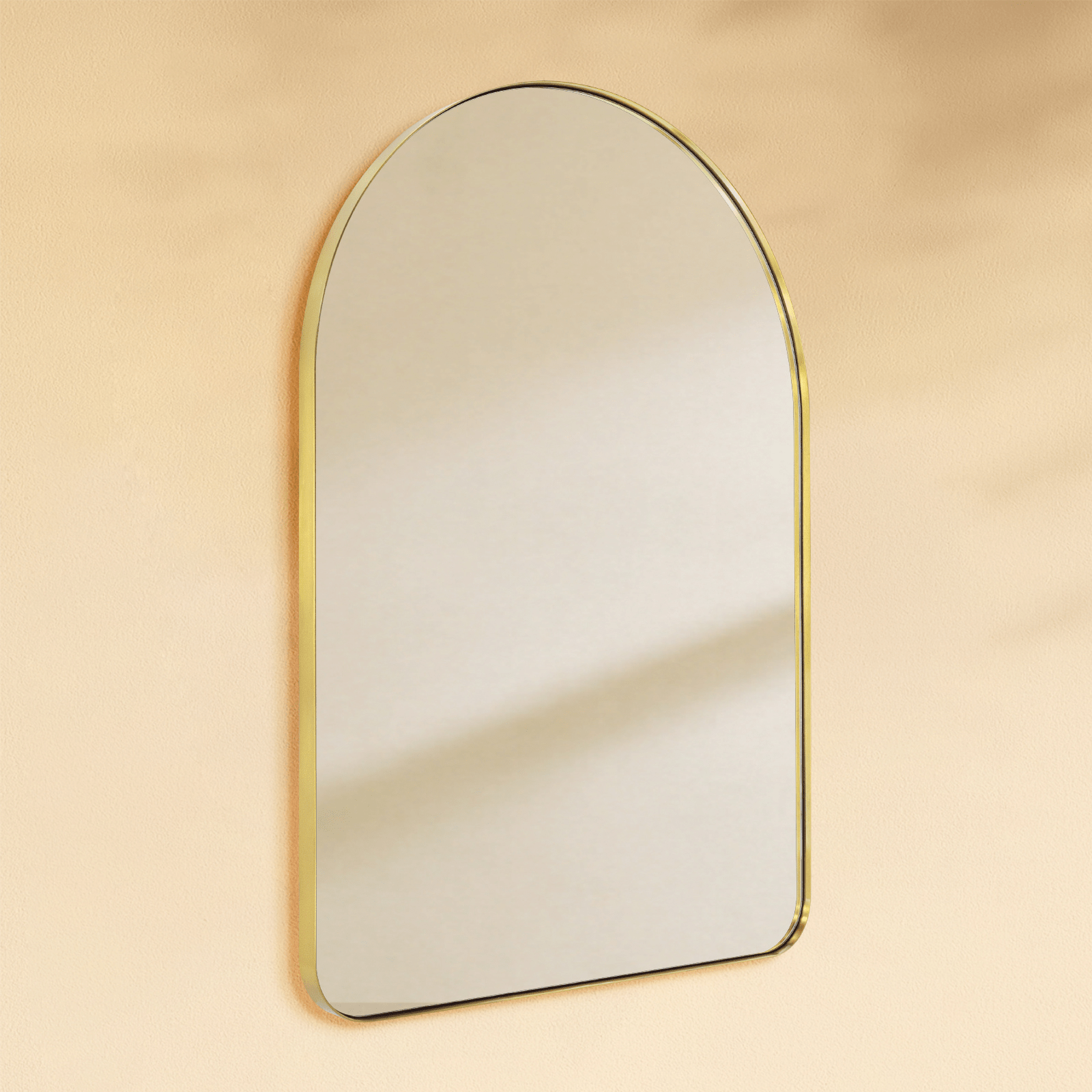 Ophira Modern Arch Bathroom Mirrors GC-0Y020 Brushed Gold 21x30" TEHOME