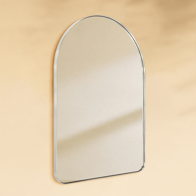 Ophira Modern Arch Bathroom Mirrors GC-0Y021 Brushed Nickel 21x30" TEHOME