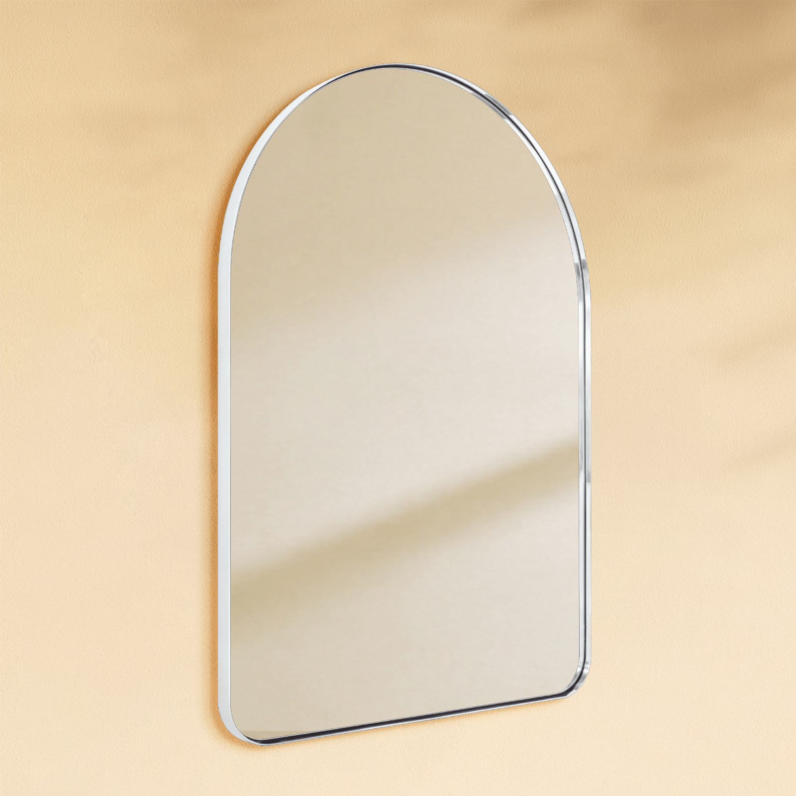 Ophira Modern Arch Bathroom Mirrors GC-0Y022 Chrome 21x30" TEHOME