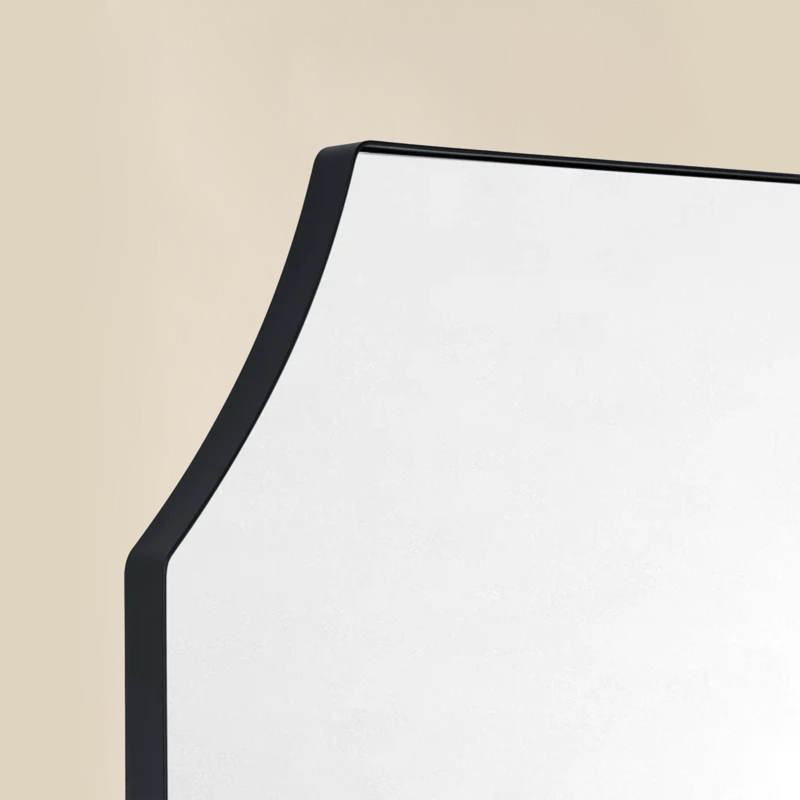 Parerna Modern Arch Mantel Mirrors, 32x40" in Black GC-0Y319 TEHOME