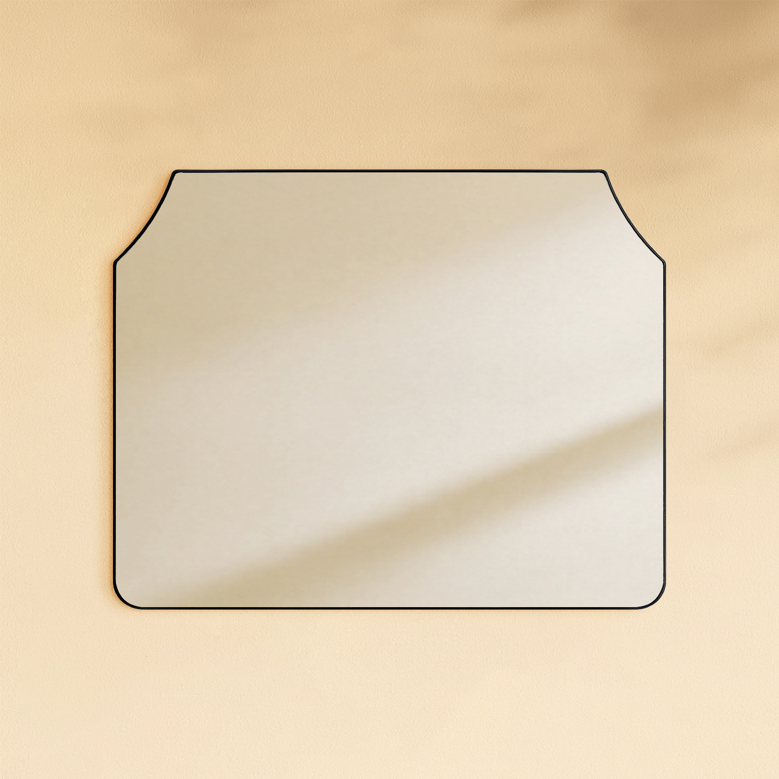 Parerna Modern Arch Mantel Mirrors, 32x40" in Black GC-0Y319 TEHOME