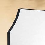 TEHOME Parerna Modern Arch Mantel Mirrors, 32x40" in Black Detail View