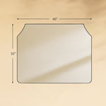 TEHOME Parerna Modern Arch Mantel Mirrors, 32x40" in Black Size