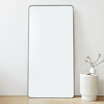 Petalyn Modern Rectangle Floor Mirrors with Rounded Corners,30X60" GC-00561 Chrome 30x60" TEHOME