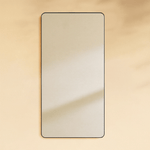 Petalyn Modern Rectangle Floor Mirrors with Rounded Corners,30X60" GC-00432 Black 30x60" TEHOME