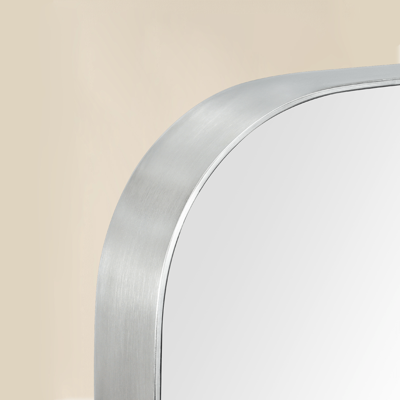 Petalyn Modern Rectangle Floor Mirrors with Rounded Corners,30X60" GC-00561 Chrome 30x60" TEHOME