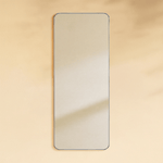Petalyn Modern Rectangle Floor Mirrors with Rounded Corners,30X60" GC-00500 Brushed Nickel 30x60" TEHOME