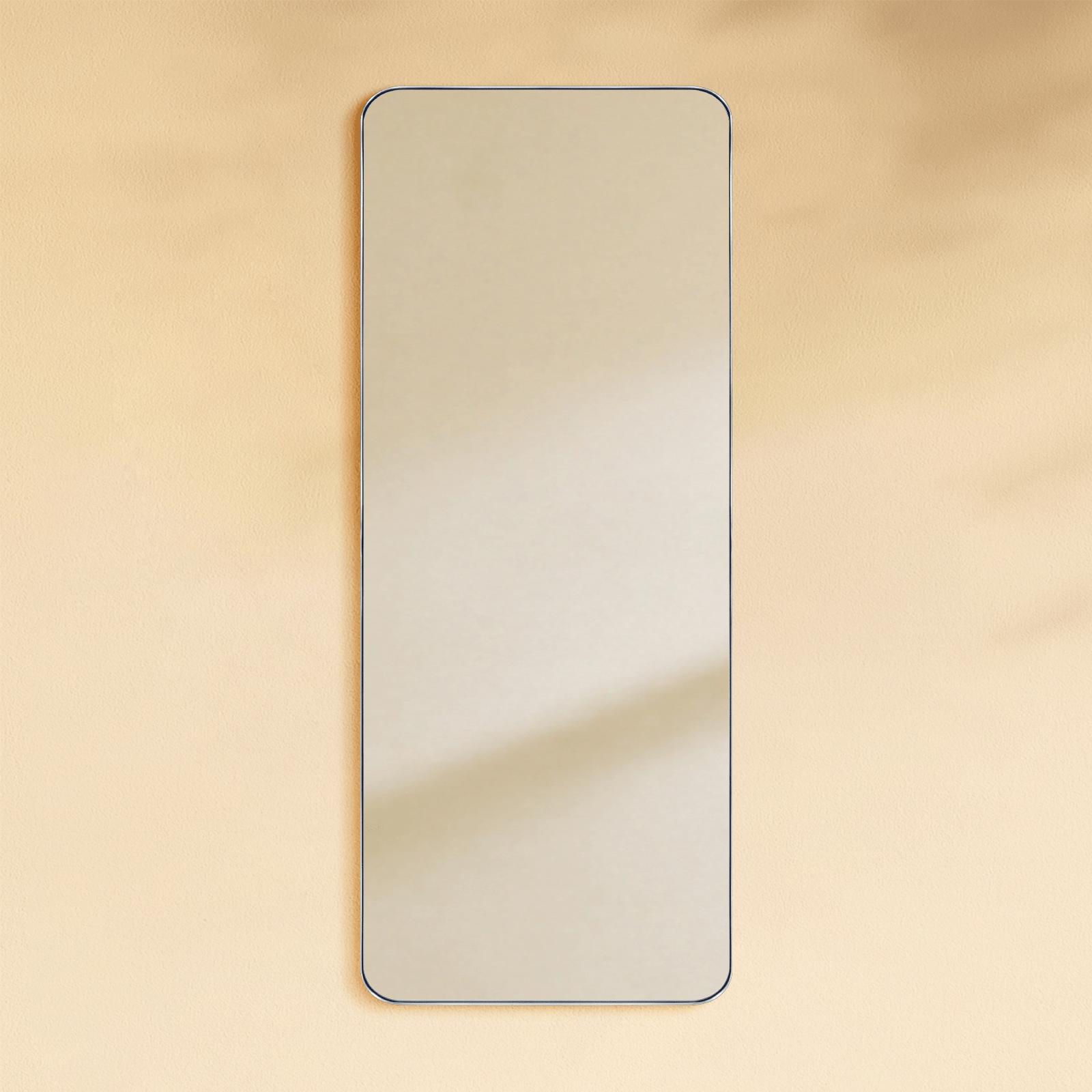 Petalyn Modern Rectangle Floor Mirrors with Rounded Corners,30X60" GC-00500 Brushed Nickel 30x60" TEHOME