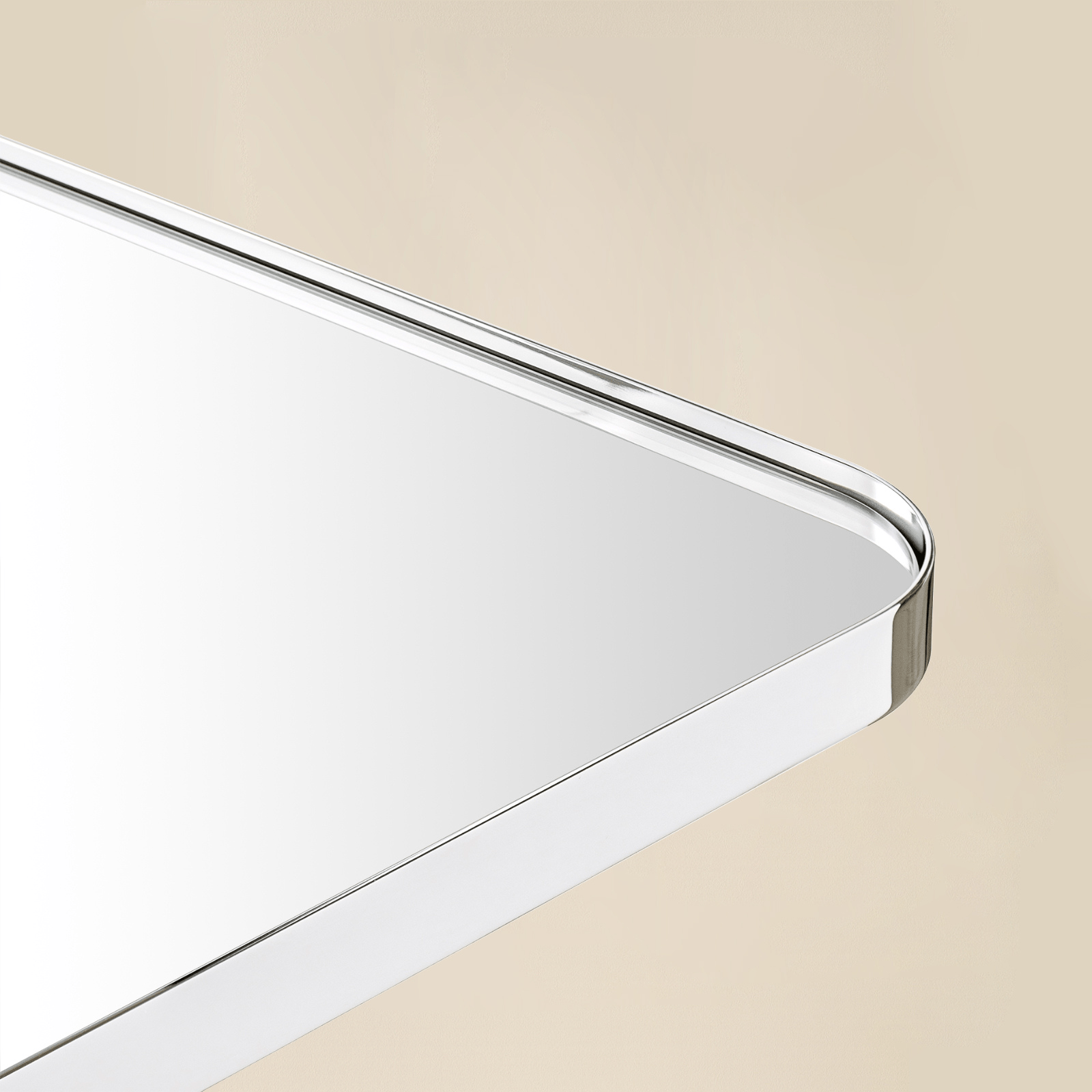 Petalyn Modern Rectangle Floor Mirrors with Rounded Corners,30X60" GC-00561 Chrome 30x60" TEHOME