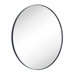 Roselle Modern Round Large Wall Mirrors GC-GW0046 Black 40x40" TEHOME
