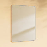 TEHOME Scallia Modern Rectangle Large Wall Mirrors with Rounded Corners Chrome finish，30x40" 