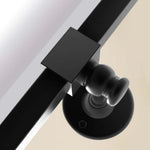 TEHOME Sema Black Modern Beveled Rectangle Horizontal Bathroom Pivot Mirrors Detail View