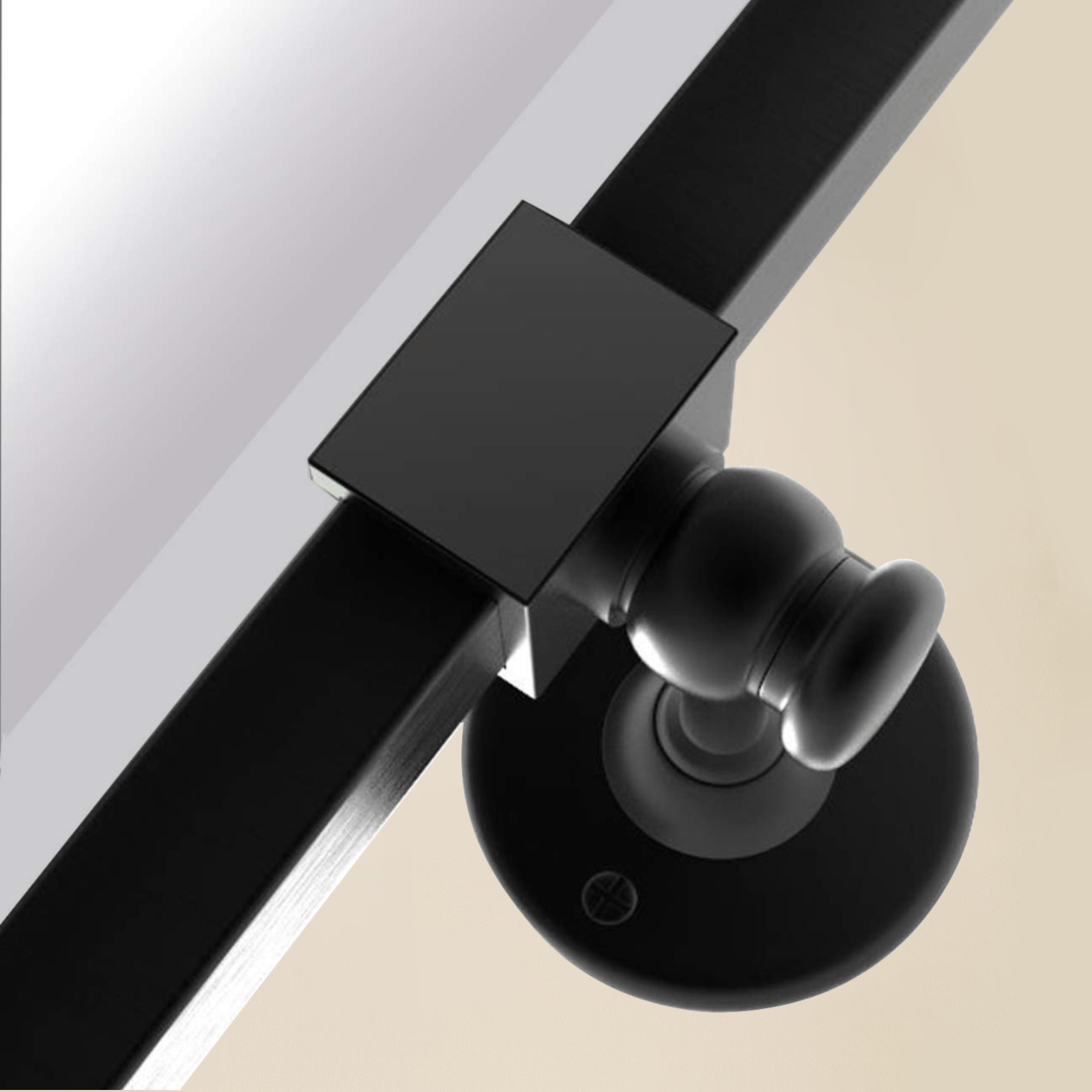 Sema Modern Rectangle Horizontal Bathroom Pivot Mirrors GC-00287 Brushed Gold 36x24" TEHOME