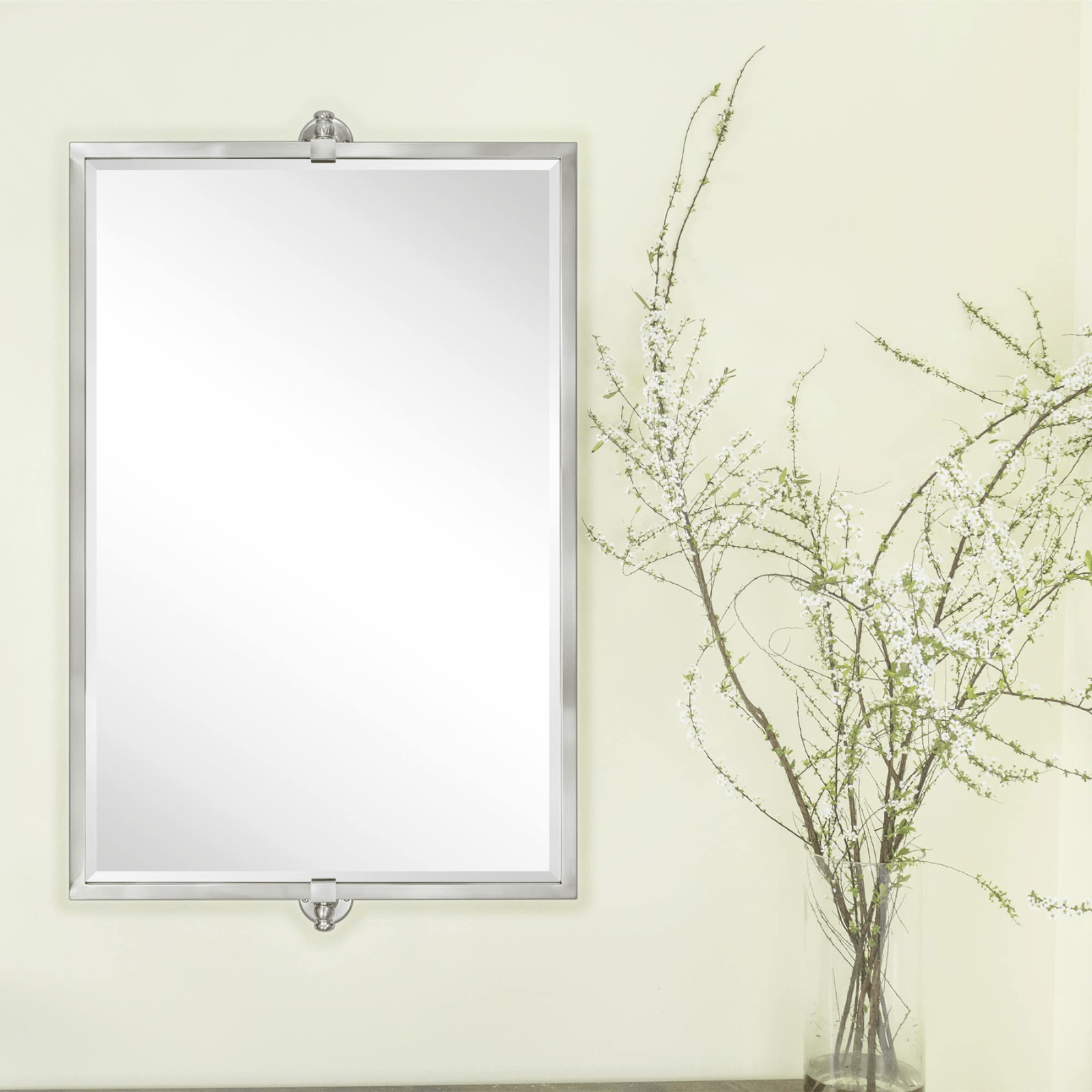 Sema Modern Rectangle Horizontal Bathroom Pivot Mirrors GC-00287 Brushed Gold 36x24" TEHOME