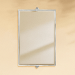 Sema Modern Rectangle Horizontal Bathroom Pivot Mirrors GC-00287 Brushed Gold 36x24" TEHOME