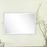 Sema Modern Rectangle Horizontal Bathroom Pivot Mirrors GC-00285 Chrome 36x24" TEHOME