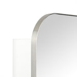 Mileta Mid - century Rectangle Recessed and Surface Mount Bathroom Medicine Cabinet with Mirrors GC-XB0017 Brushed Nickel 22x30" TEHOME