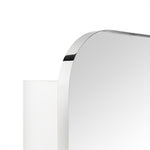 Mileta Mid - century Rectangle Recessed and Surface Mount Bathroom Medicine Cabinet with Mirrors GC-XB0015 Chrome 22x30" TEHOME