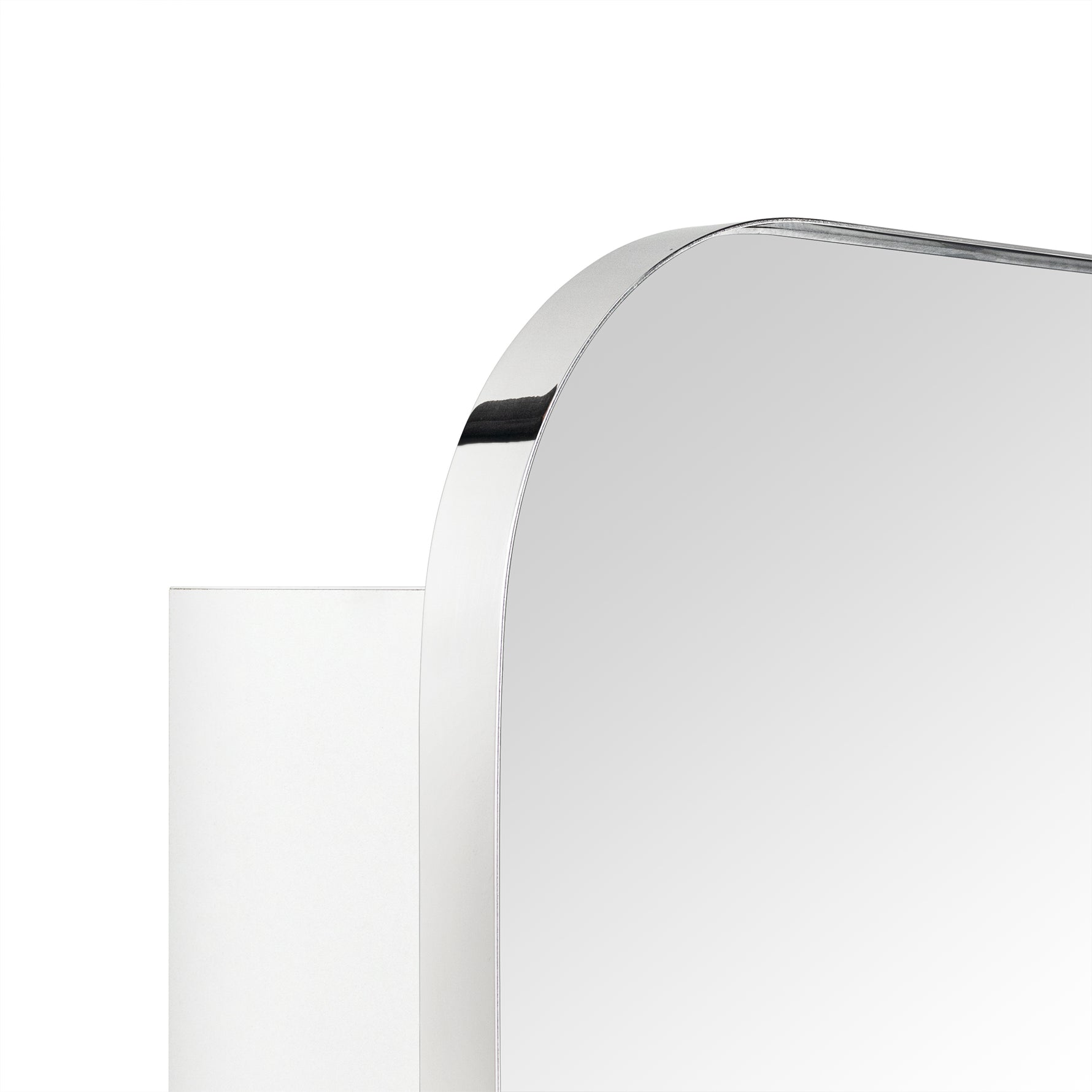 Mileta Mid - century Rectangle Recessed and Surface Mount Bathroom Medicine Cabinet with Mirrors GC-XB0015 Chrome 22x30" TEHOME