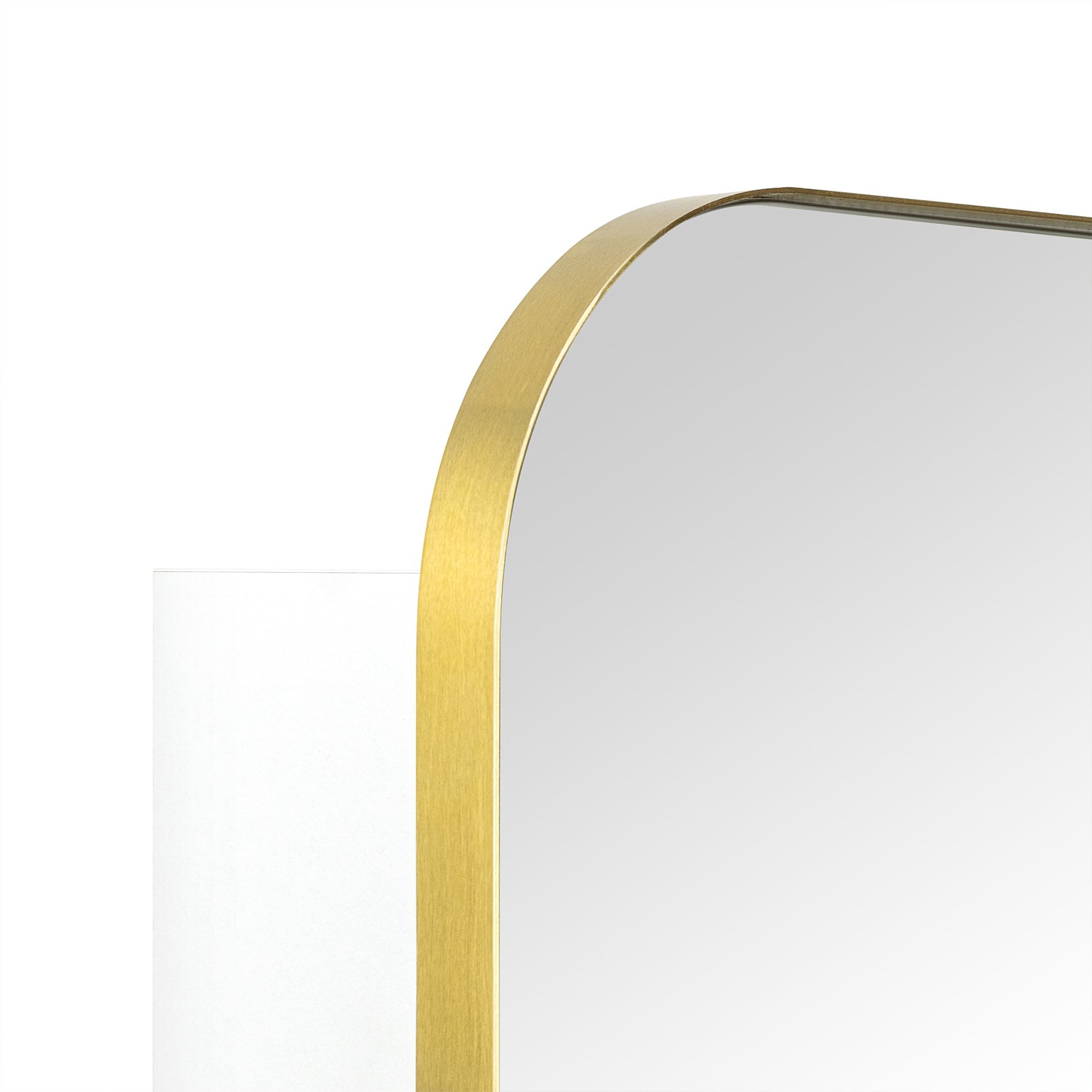 Adasu Mid - century Rectangle Recessed and Surface Mount Bathroom Medicine Cabinet with Mirrors GC-XB0020 Brushed Gold 20x40" TEHOME
