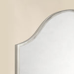 TEHOME Airius Scalloped Brushed Nickel Wall Mirrors detail view