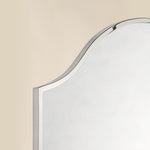 TEHOME Airius Scalloped Polished Nickel Wall Mirrors detail view 