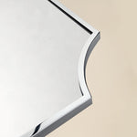 TEHOME Airius Scalloped chrome Wall Mirrors detail view