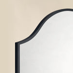 TEHOME Airius Scalloped Black Wall Mirrors detail view