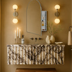 Dake Modern Arch Recessed and Surface Mount Bathroom Medicine Cabinet with Mirrors GC-XB0010 Black 20x30" TEHOME