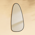 Trequan Modern Irregular Wall Mirrors GC-XY002 Black 50x22.5" TEHOME