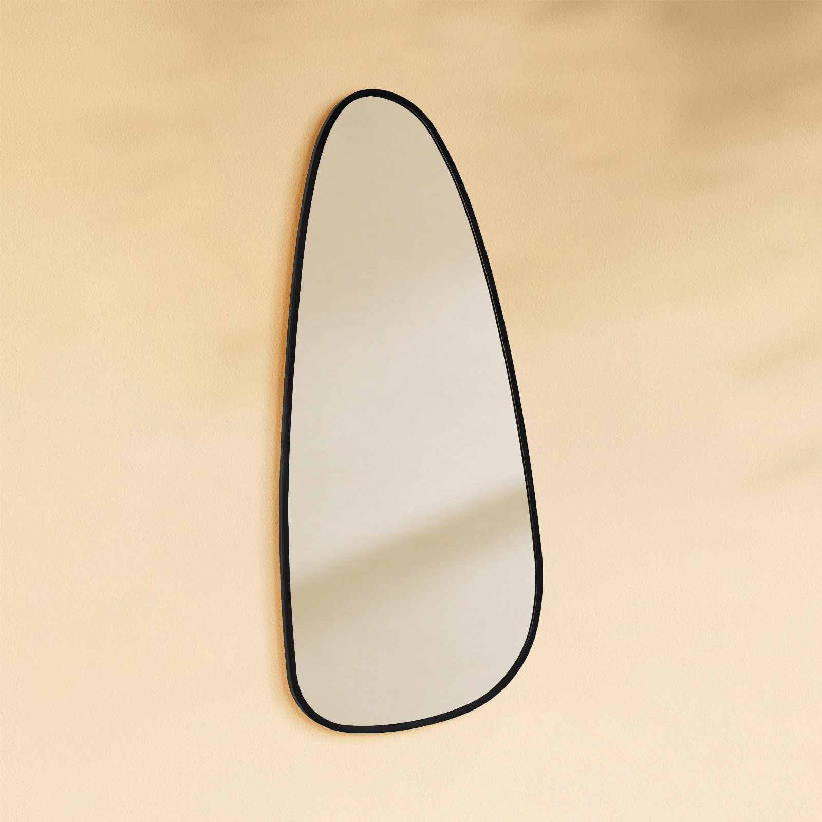 Trequan Modern Irregular Wall Mirrors GC-XY002 Black 50x22.5" TEHOME