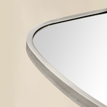 Trequan Modern Irregular Wall Mirrors GC-XY004 Chrome 40x18" TEHOME