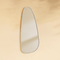 Trequan Modern Irregular Wall Mirrors GC-XY005 Brushed Nickel 40x18" TEHOME