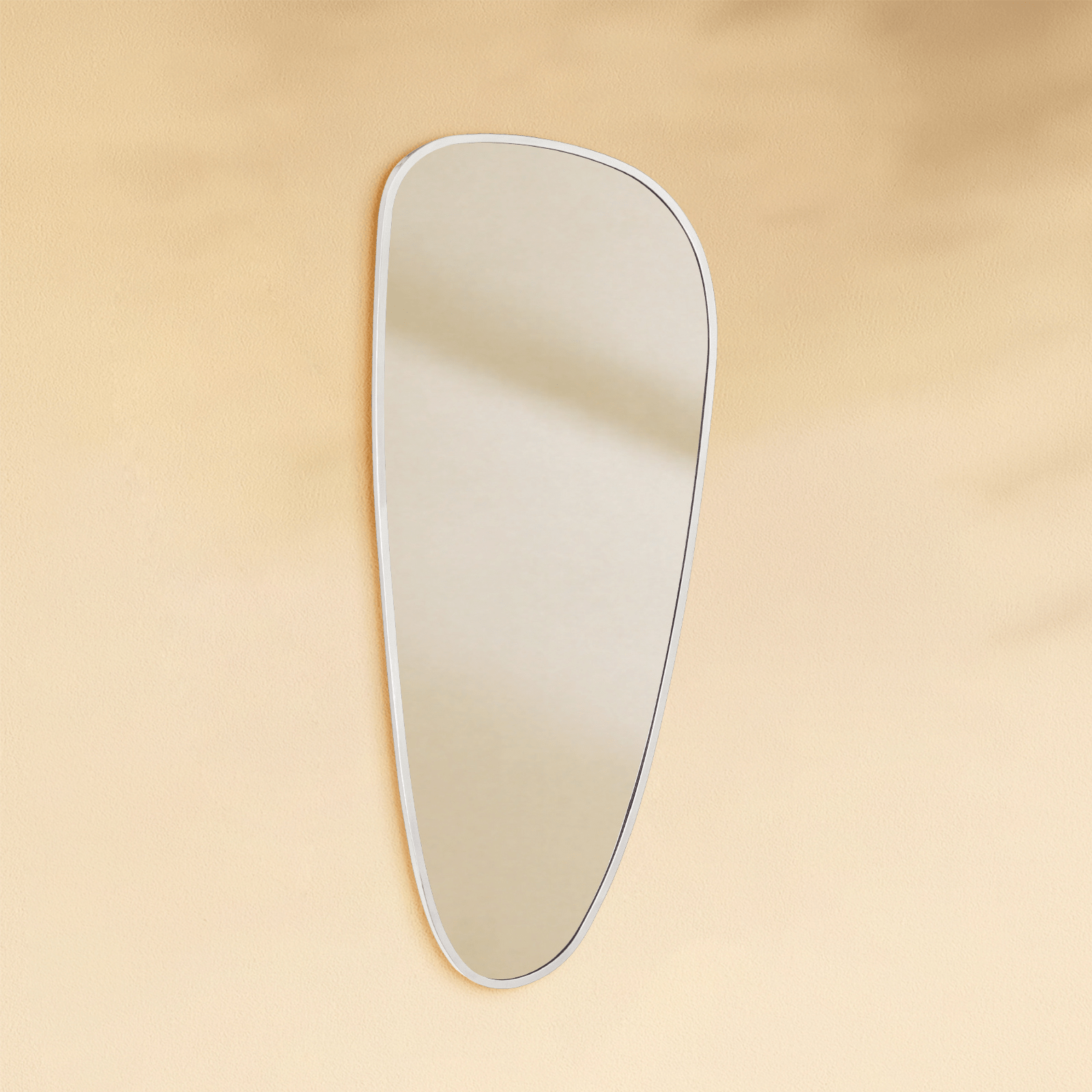 Trequan Modern Irregular Wall Mirrors GC-XY004 Chrome 40x18" TEHOME