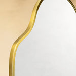 TEHOME  Vallia Modern Irregular Wall Mirrors 22x24 in Brushed Gold Detail View2