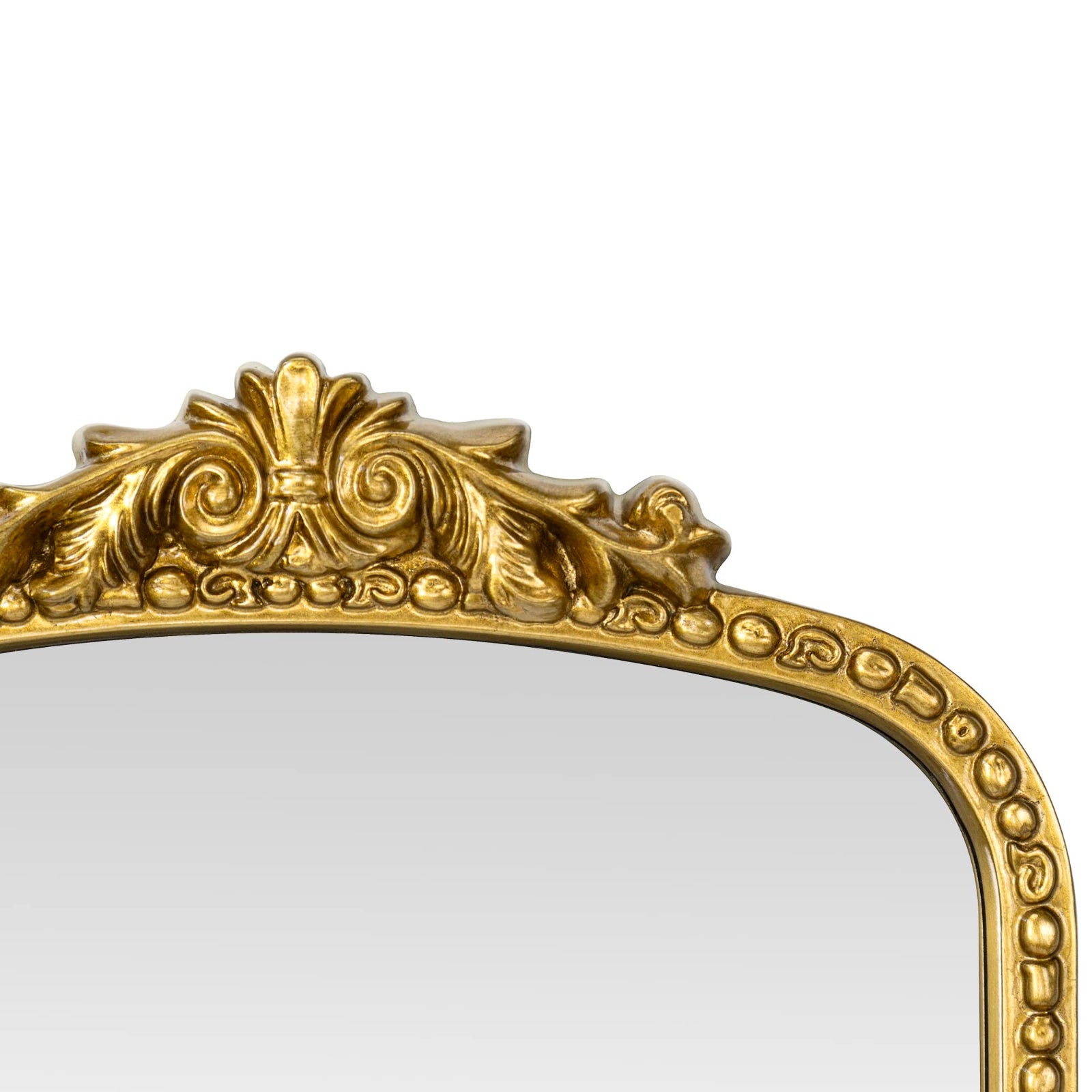 Clarisse Vintage Arch Large Wall Mirrors VA0013 Brushed Gold 30x45" TEHOME