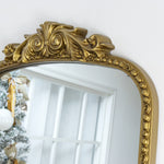 Clarisse Vintage Arch Large Wall Mirrors VA0013 Brushed Gold 30x45" TEHOME