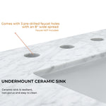 Kliti Modern Rectangle Bathroom Vanity GC-MY001 26"x18" TEHOME