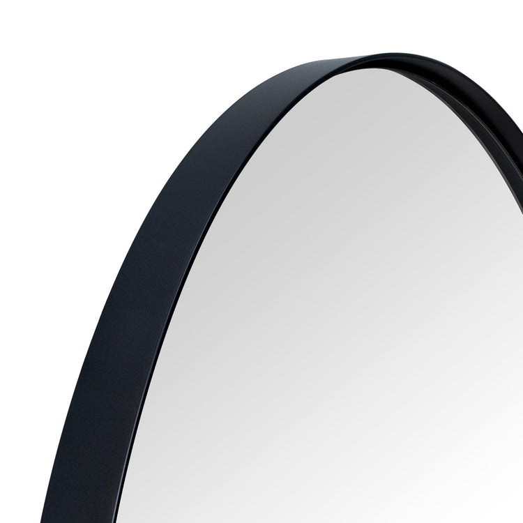 Brielle Mid - century Pill Large Wall Mirrors GC-0Y295 Black 30x40" TEHOME