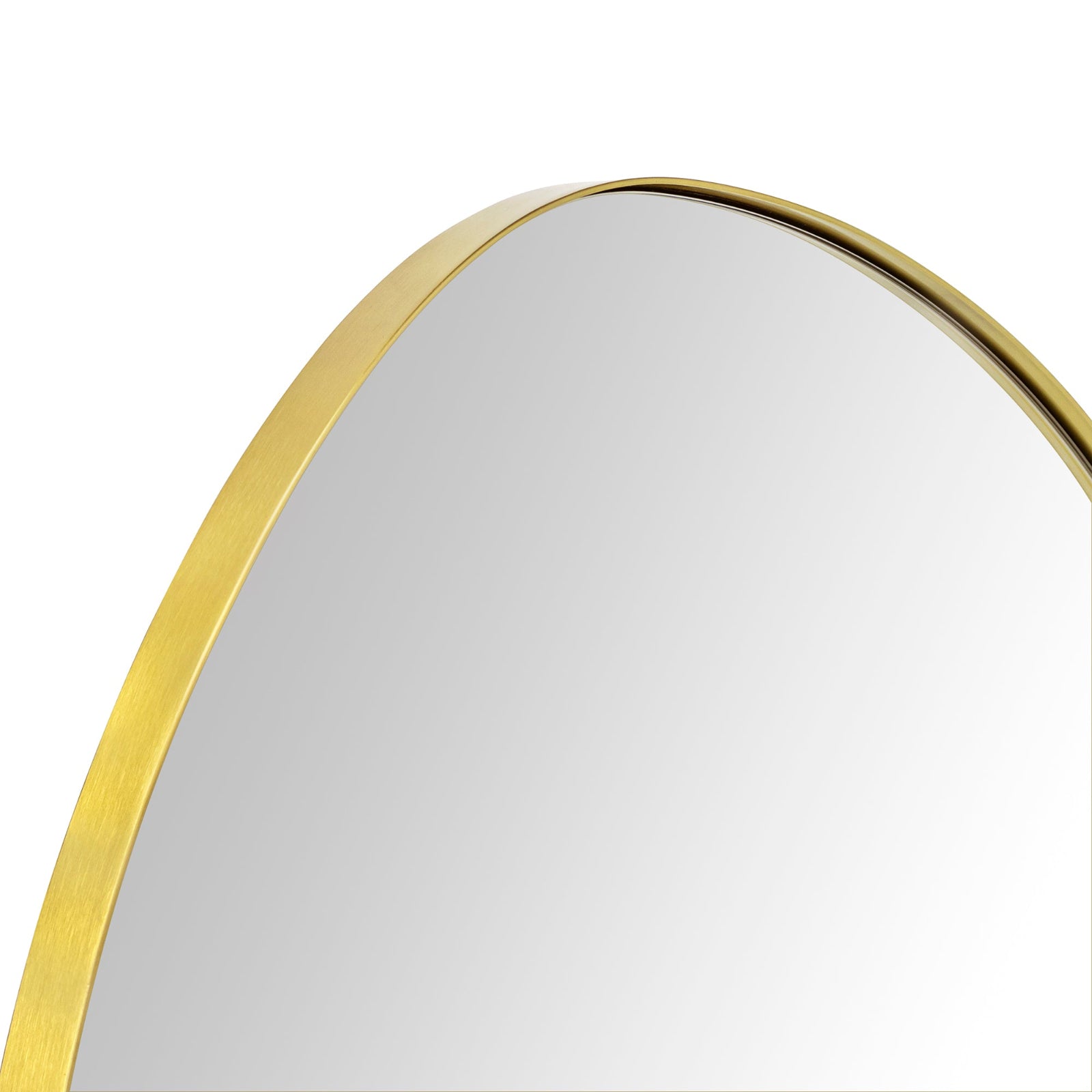 Floria Modern Irregular Large Wall Mirrors GC-0Y335 Brushed Gold 40x30" TEHOME