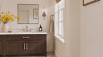 TEHOME Lilian Square Mirror for Bathroom in Chrome, Polished Silver Square Metal Framed Bathroom Vanity Mirror, 20x30''